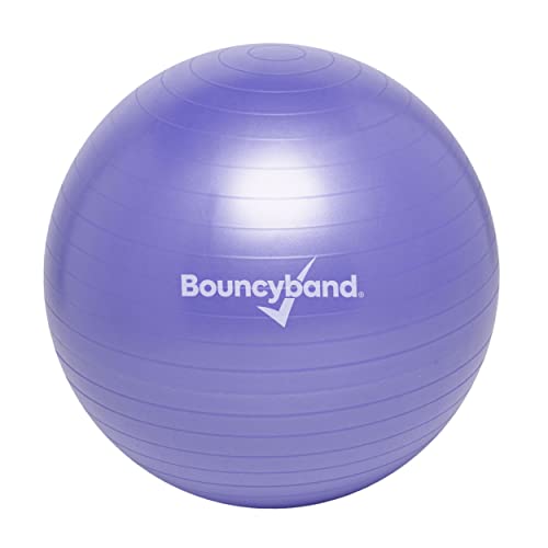 Bouncyband Balance Ball – Create Flexible Seating to Improve Focus at School, Office, or Home with This No-Roll Weighted Ball - color: Purple, size: Large (Pack of 1)