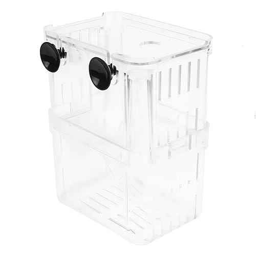 Petzilla in-Tank Aquarium Breeder Box for Fish Tank, Breeding Incubator for Small Fish Hatchery, Acrylic Divider for Shrimp Clownfish Aggressive Injured Fish (Large) - size: Large