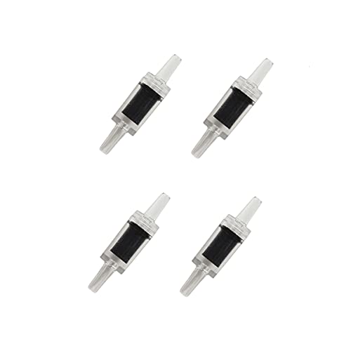 25 Feet 3/16 Inch Standard Aquarium Silicone Airline Tubing with Air Stones, Check Valves, Suction Cups and Connectors for Fish Tank, Hydroponics (Black) - color: Black