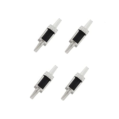 25 Feet 3/16 Inch Standard Aquarium Silicone Airline Tubing with Air Stones, Check Valves, Suction Cups and Connectors for Fish Tank, Hydroponics (Black) - color: Black