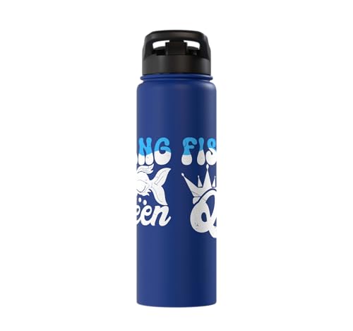 Aquarium Fish Tank Fish Queen Crown Hobby Stainless Steel Insulated Water Bottle