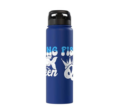 Aquarium Fish Tank Fish Queen Crown Hobby Stainless Steel Insulated Water Bottle