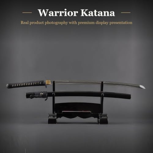 Hand Forged 1045 Heat-Tempered Katana, Full Tang Sword - color: Warrior 369