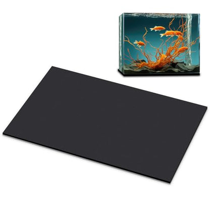 1 Pcs 23.6 x 15 Inch Aquarium Fish Self Leveling Mat for Under Tank 5mm Thick Foam Compressible Neoprene Mat with Adhesive Backing Shockproof Waterproof Easy to Cut Stability, Black - color: Compressible Neoprene Foam, size: 23.6 x 15 Inch