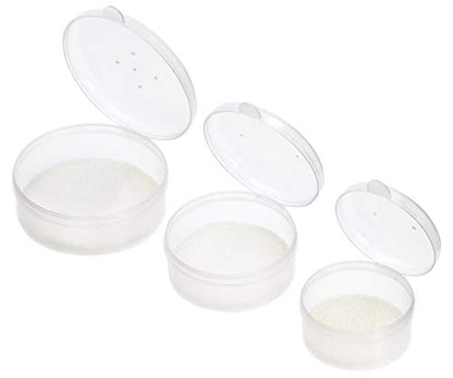 ONLYKXY 1.6 inch, 2 inch, 2.5 inch, Transparent Plastic Fishing Bait Box, Round Boxes, Fishing Lures Storage, Fishing Live Baits Container, Small Storage Case