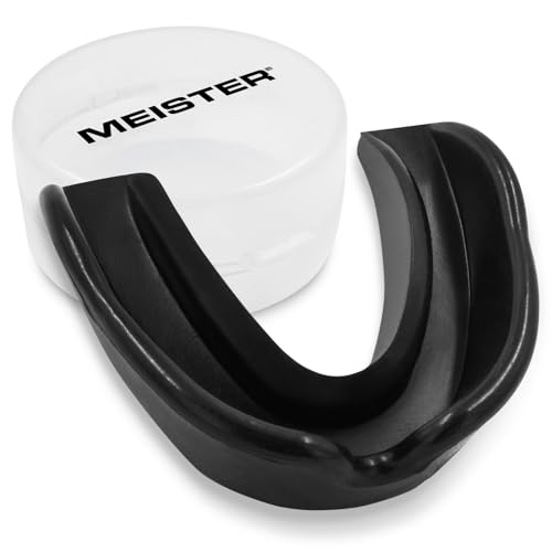 Meister Moldable Single Mouth Guard w/Case - Black - color: Black