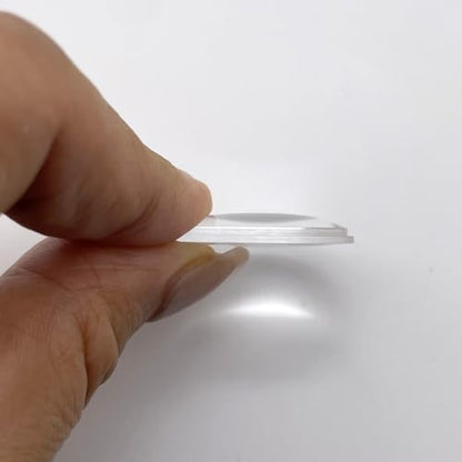 Double Convex Lens - 27mm Diameter, 50mm Focal Length, Optical biconvex Lens for Physics Experiments, Photography, Magnifying, and DIY Projects - Pack of 5pcs (27mm x H6mm x F50) - size: 27mm x H6mm x F50