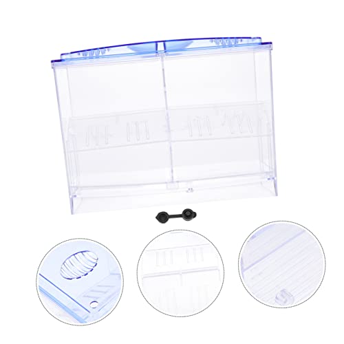 BESPORTBLE Transparent Fish Breeding Box Double-Layer Fry Hatching Container with Air for Efficient Fish Incubation and Space-Saving Design for Aquarium Use