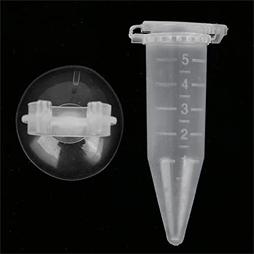 Automatic Fish Feeder, Auto Fish Feeder Fish Feeding Tube Brine Shrimp Eggs Fish Food Feeder 10Pcs Red Funnel Cup Fish Tank Feeding Cup for Feeding Fish with Suckers