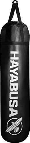 Hayabusa Engineered Leather Heavy Punching Bag - Unfilled - Black, 5 Feet