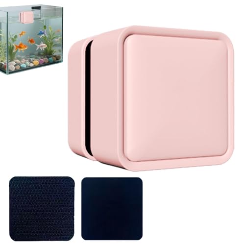 Aquarium Magnet Glass Cleaner,Small Brush Scrubber Remover | Fish Tank Scrubber,for Saltwater Betta Algae Turtle Reptile Terrarium Wall Kitchen Living Room Water - color: Pink
