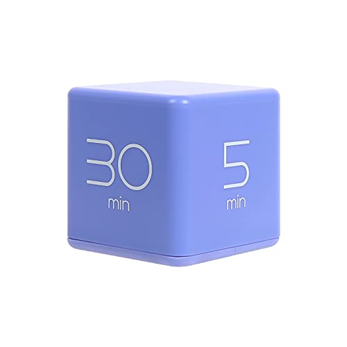 mooas Cube Timer, Flip, Block, Productivity, Time Management (Violet) - color: Violet