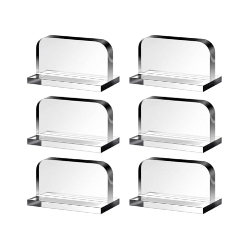 6Pcs Aquarium Tank Lid Handles Clear for Lift and Slide Type Lightweight Fashion Tank Lid Replacement Handles Easy to Install