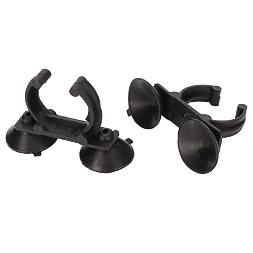 Aquarium Heater Suction Cup Clips, 2 Pieces 3.2cm Plastic Silicone, Strong Suction for Accurate Fixing in Fish Tanks
