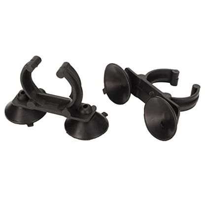 Zunate Aquarium Heater Suction Cup Clips, 2-Pack Strong Suction Cup Holders for Fish Tank Accessories, Heating Rod, LED Light & Water Pipe Clamps