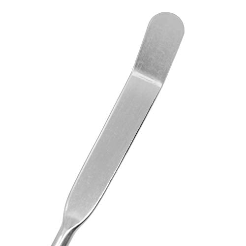 EISCO Chattaway Spatula, 7.9" - Stainless Steel, Polished - Dual Ended, Flat End & Bent End