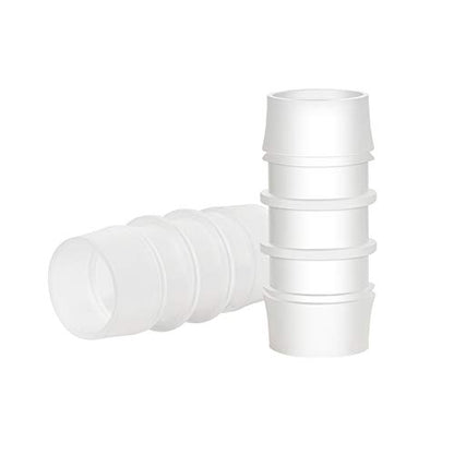 Plastic Hose Barb Fitting, 1" x 1" Barbed Splicer Mender Joint Adapter Union Fitting (Pack of 5) - size: 1 Inch