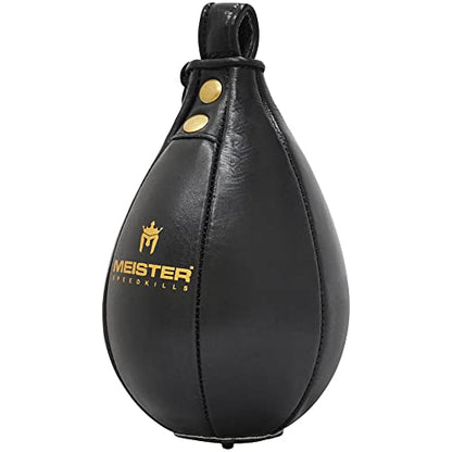 Meister SpeedKills Leather Speed Bag with Lightweight Latex Bladder - style: Small (7.5" x 5") (19 cm x 12.7 cm)
