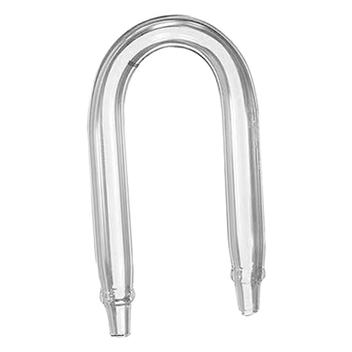 Hemobllo U-shaped Diffuser Tube for Aquarium Glass Tubing Easy to Install Carbon Dioxide Diffuser for Fish Tanks Connector Lightweight Convenient Aquarium Accessory