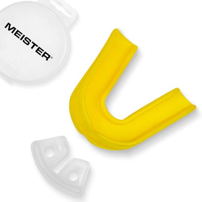Meister Moldable Double Mouth Guard w/Case - Yellow - color: Yellow