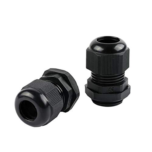 20pcs Cable Gland Waterproof Adjustable 3-13mm Cable Connectors PG7 PG9 PG11 PG13.5 PG16 Plastic Cable Gland Joints Wire Protectors