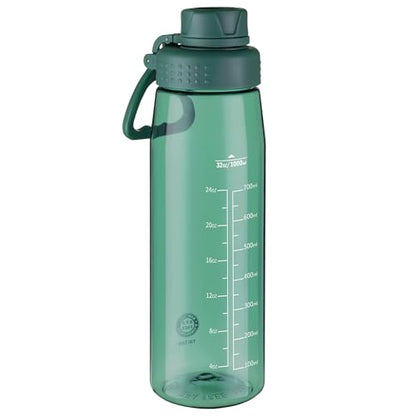 32oz Clear Water Bottle - BPA-Free Tritan Plastic, Fast Flow Spout Lid, Wide Mouth & Leakproof Design Hiking Water Bottle Suitable for Travel, Outdoors, Gym, Travel, Home, School(Dark Green) - color: Dark Green