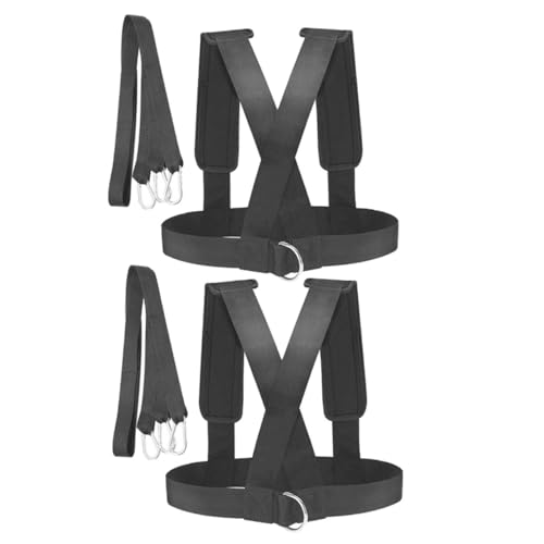 2pcs Sled Harness Weight-bearing Shoulder Straps Physical Belt