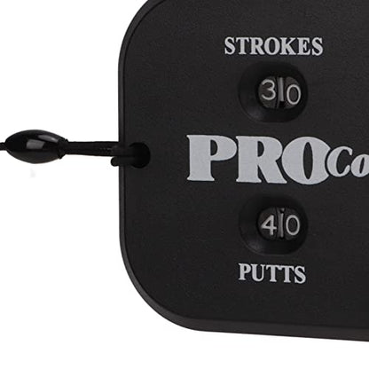 Mini Golf Stroke Counter Clicker with Dial Reset and Keychain, 2 Digit Golf Scorekeeper for Putts and Shots, Portable Outdoor Golf Game Scoring Tool (Black and Yellow)