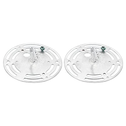 PATIKIL 4" Light Fixture Mounting Bracket, 2 Pack Light Crossbar Circle Mounting Bracket Universal Hook Lamp Fixture Ground Screw for Chandelier Lamp Light