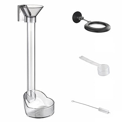 Aquarium Feeding Set - Fish & Shrimp Dish, Directional Feeding Tube, Cleaning Brush