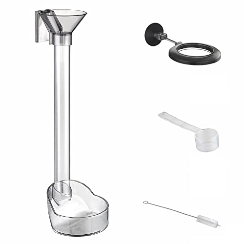 Aquarium Feeding Set - Fish & Shrimp Dish, Directional Feeding Tube, Cleaning Brush