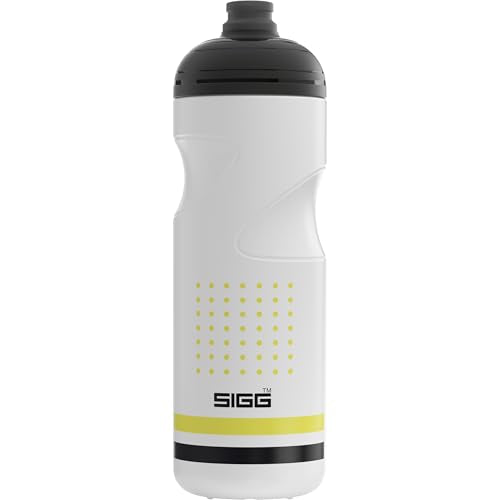 Sigg Pulsar White Bike Water Bottle (0.75 L), Leakproof Cycling Bottle, Super Lightweight and BPA-Free Sports Bottle with SureSnap® Valve - color: White