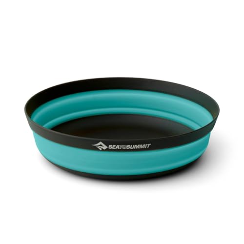 Sea to Summit Frontier Ultralight Collapsible Bowl, Large (30 fl oz), Aqua Sea Blue - color: Aqua Sea Blue, style: Large
