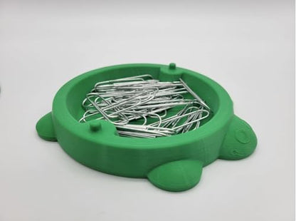 Cute Sandbox Turtle with removable lid | Desk Bin Organizer | Turtle Pet Feeder | Fish tank accessories | Feed Hamsters and Gerbils (Rainbow, 4 Inch)