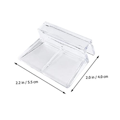 TOYANDONA 10pcs Acrylic Aquarium Support Brackets for Fish Tanks Adjustable Clips for 7-8mm Glass Sturdy Support Racks for Fish Tank Covers