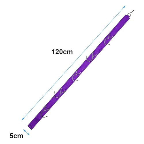 Hockey Hanger Portable Hanging Dryig Rack Hockey Gifts for Home and Outdoor Using in Ice Hockey Skating Football Camping Fishing 5 Hooks (Purple) - color: Purple