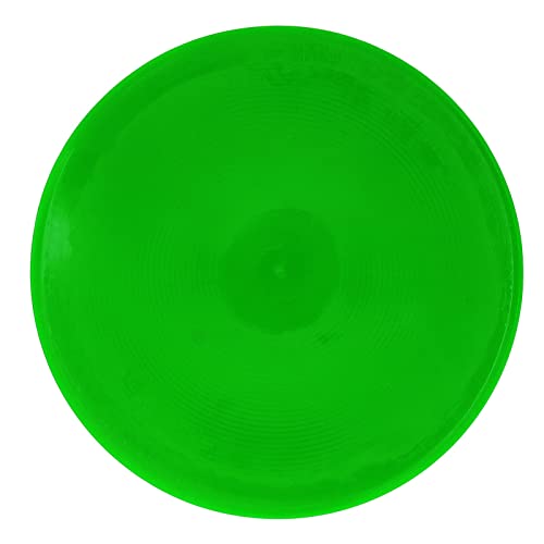 Spot Markers 9 Inch 10 Pcs Non Slip Agility Markers Flat Field Cones Floor Dots Bright Color Flat Disc Marker for Tennis Soccer Basketball Speed Agility Training(Green)