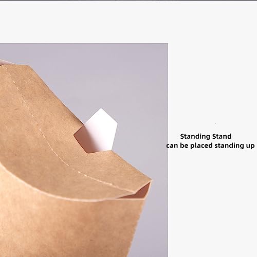 XZJMY 60 Pack 5oz French Fry Containers,Disposable Paperboard French Fries Containers,French Fries Holders, Small Kraft Paper Takeout Boxes for Wedding Birthday Carnival Party (Brown)