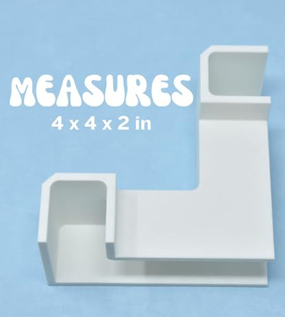 Aquarium Underground Tunnel | Fish & Shrimp Hideout for Aquariums | Unique Underground Viewing Tunnel | Made in USA (Corner Tunnel, White)