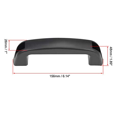 uxcell Plastic Pull Handles 130mm Hole Centers for Luggage Mechanical Equipment 2Pcs