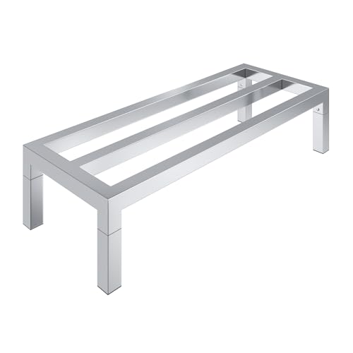 36" Long x 14" Wide | Height: 8" Off The Floor Aluminum Dunnage Rack | Storage in Restaurant, Kitchens and Garages and More! - size: 36" Long x 14" Wide | Height: 8" Off The Floor