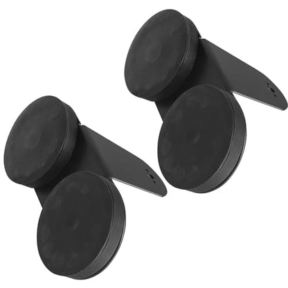 Magnetic Light Bar Mounting Brackets, AKD Part 2PCS Powerful LED Light Magnetic Base Sucker Holder Universal Side-Mounted Brackets Kit for Straight Curved Light Bar on Hood Roof - color: Black Magnetic Big