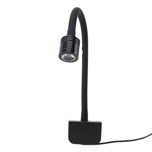 Omabeta LED Aquarium Clamp/Holder On Light High Brightness for 3‑6 Gallons Fish Tank, Small Clamp Aquarium Light for Freshwater Saltwater Aquariums, Aluminum Alloy, Silicone Soft Tube (Warm)