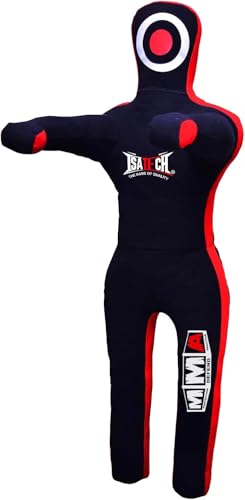 MMA Training Dummy, Professional Grappling Dummy for Wrestling and Combat Sports, Blue and Black, 5ft, 6ft Un-Filled - color: Black, size: 4ft (48")