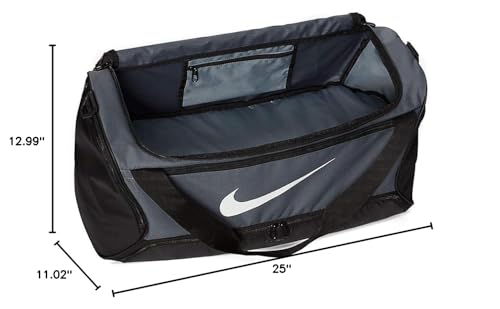 Nike Brasilia Training Medium Duffle Bag - color: Flint Grey/Black/White