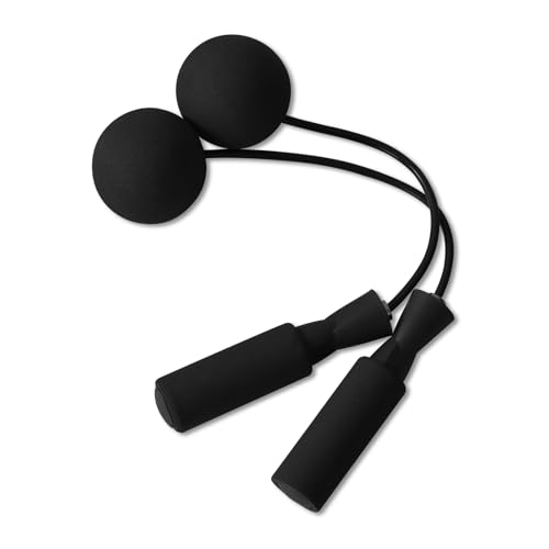 skipping rope,cordless skipping rope fitness training bodyshaping | Non-tangling, comfortable handle, built-in high-speed bearing, fast rotation,no injury, suitable for everyone - color: black