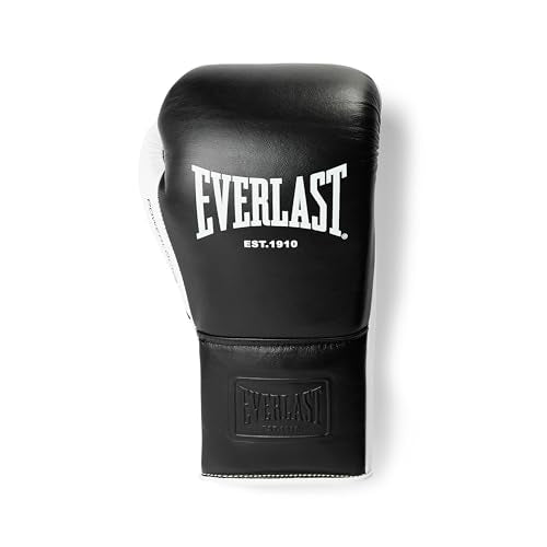 Everlast Powerlock OG Pro Training Boxing Gloves - color: BLK/WHT, size: 16 oz