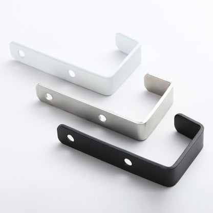 Heavy Duty Hooks, Stainless Steel Hooks for Hanging, Wall Mount Hook, Coat Hook, Wall Hooks Towel Hook Garage Holder Screw Hanger, Utility Hooks, 6 Pack (Black) - color: Black