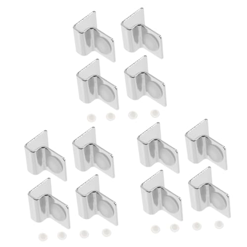 BESPORTBLE 12pcs Aquarium Lid Brackets Fish Tank Cover Clips for Secure Glass Support Easy Installation Suitable for Rimless Aquariums