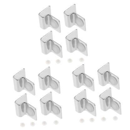 BESPORTBLE 12pcs Aquarium Lid Brackets Fish Tank Cover Clips for Secure Glass Support Easy Installation Suitable for Rimless Aquariums